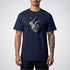 Heart and Clock Gear Realism Tattoo Unisex T-Shirt - Tattoo Unleashed