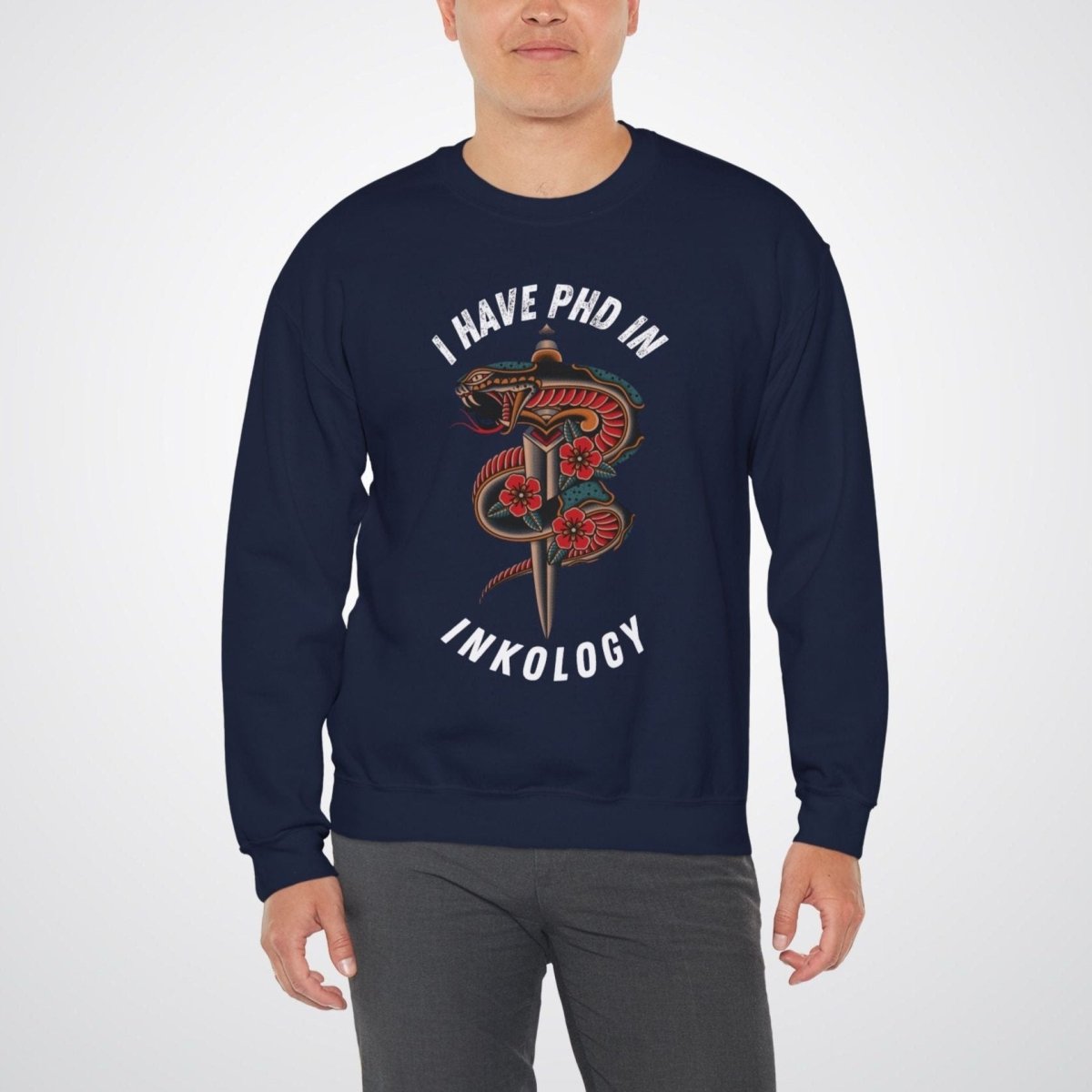 I Have PHD in Inkology Unisex Crewneck Sweatshirt - Tattoo Unleashed