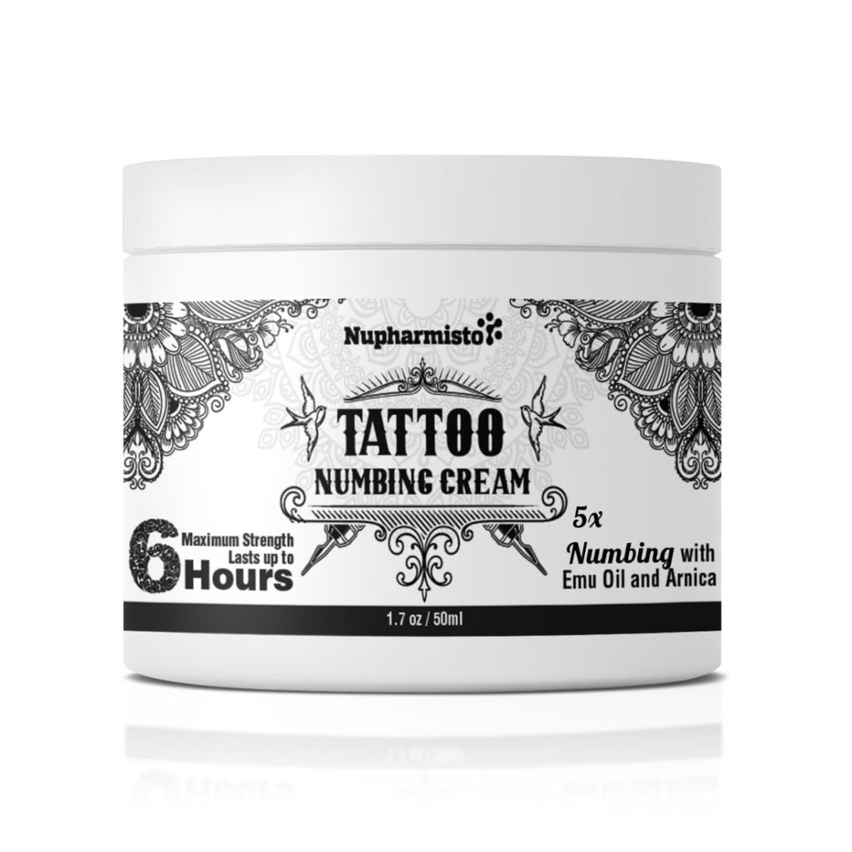 Nupharmisto Tattoo Numbing Cream - 1.7 oz. - Tattoo Unleashed