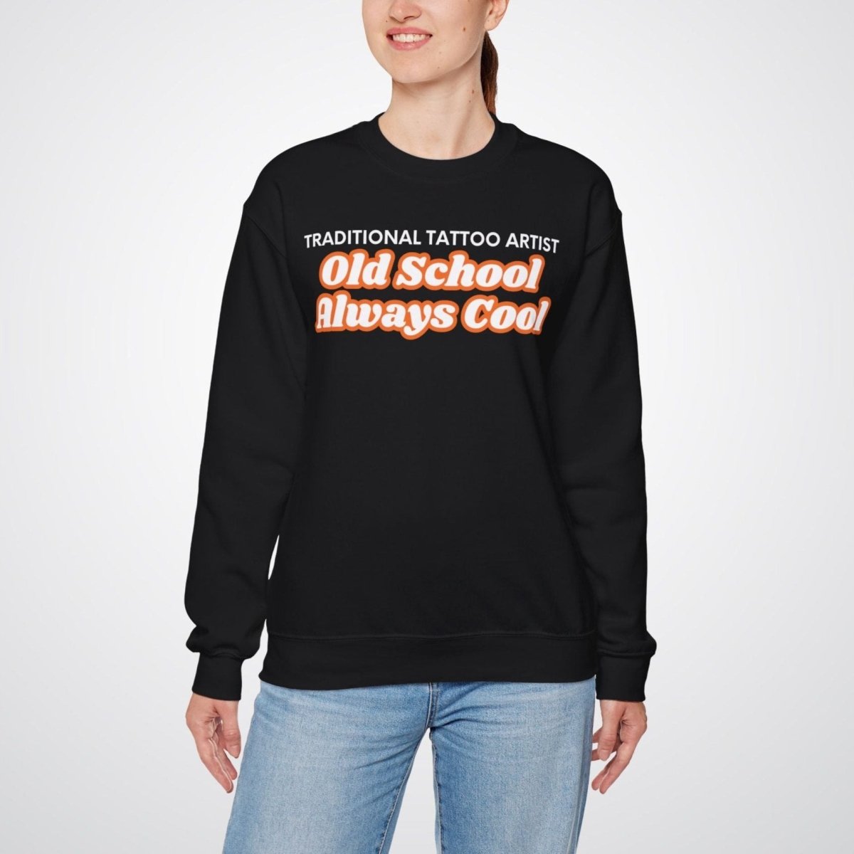 Old School, Always Cool Unisex Crewneck Sweatshirt - Tattoo Unleashed