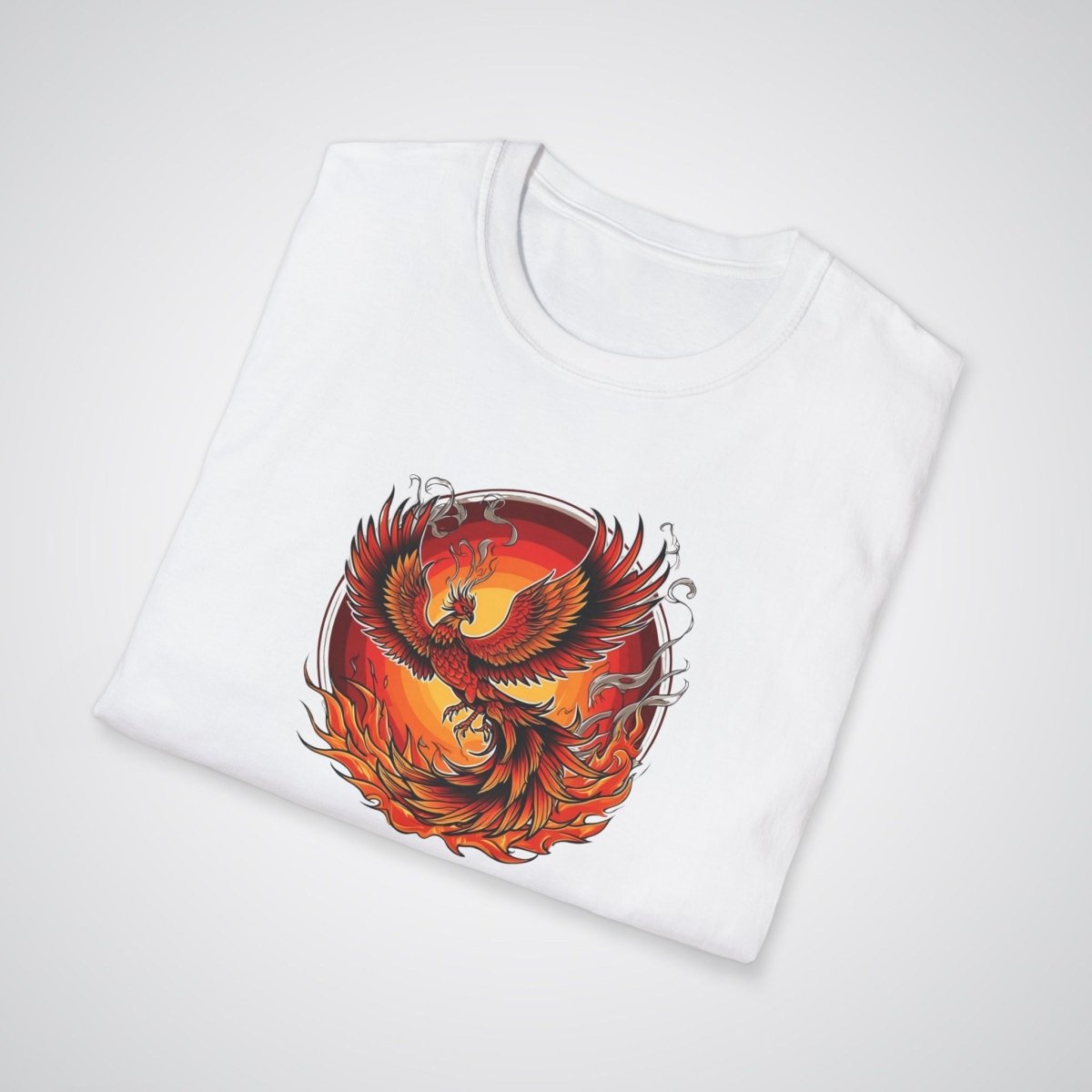 Phoenix Rising From Flames Japanese Tattoo Unisex T-Shirt - Tattoo Unleashed