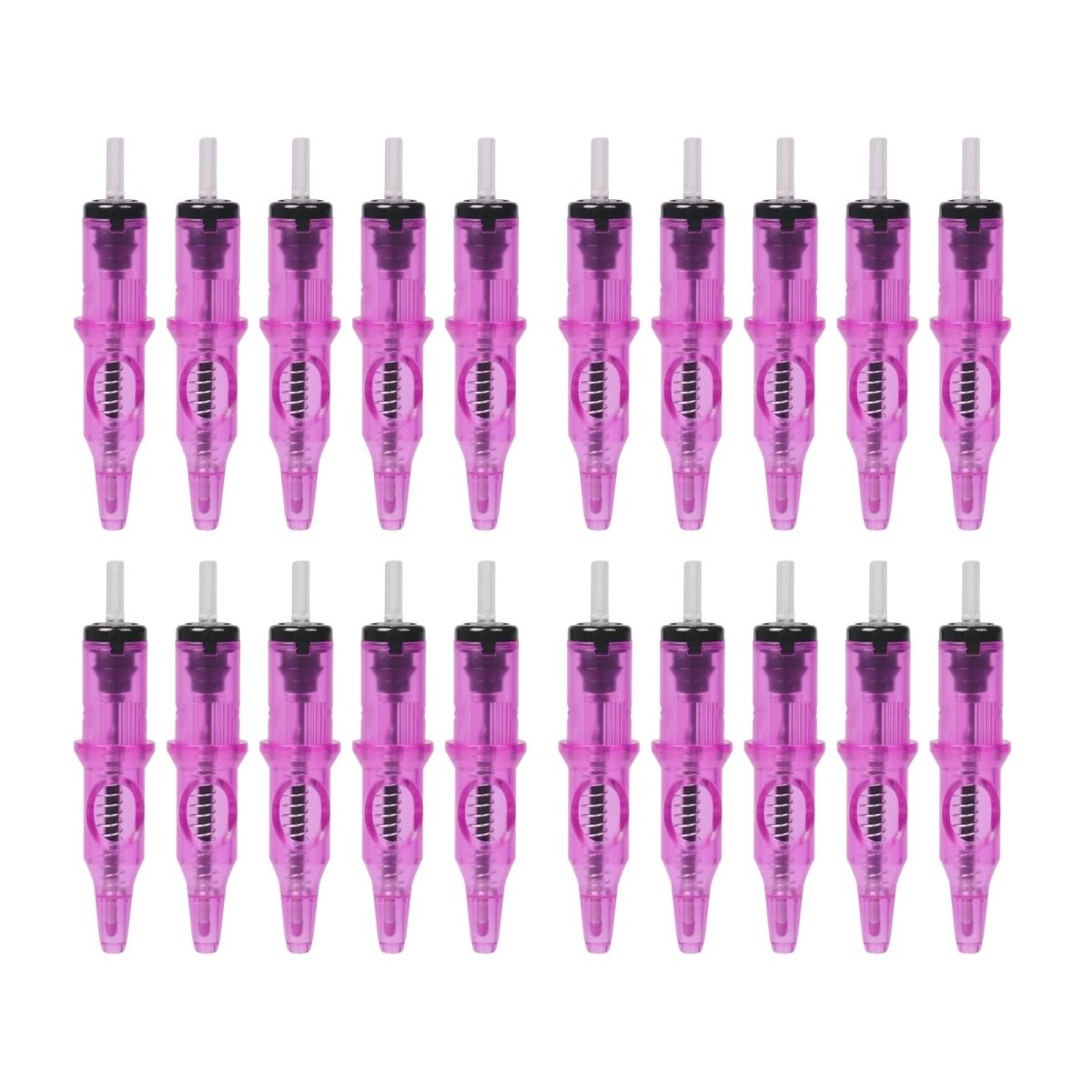 Pink Practice Ballpoint Tattoo Needle Cartridges - 20pcs - Tattoo Unleashed