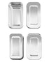 QWORK Stainless Steel Instrument Tray Organizer with Lid, 4 Pack - 8" Sterilization Container - Tattoo Unleashed