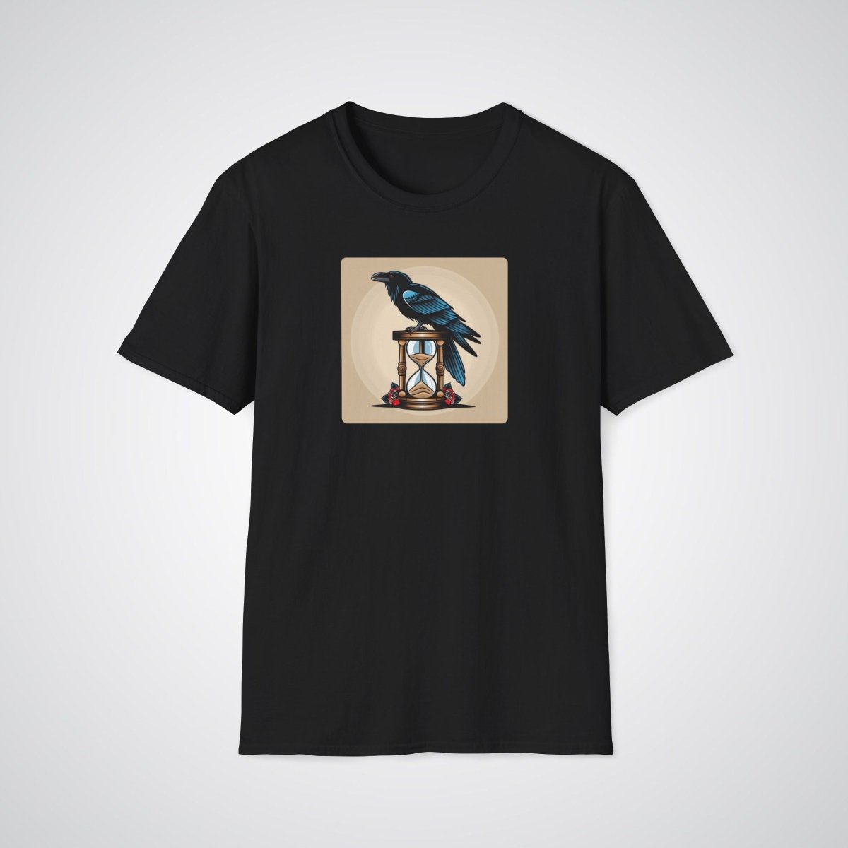 Raven with Hourglass Neo - Traditional Tattoo Unisex T-Shirt - Tattoo Unleashed