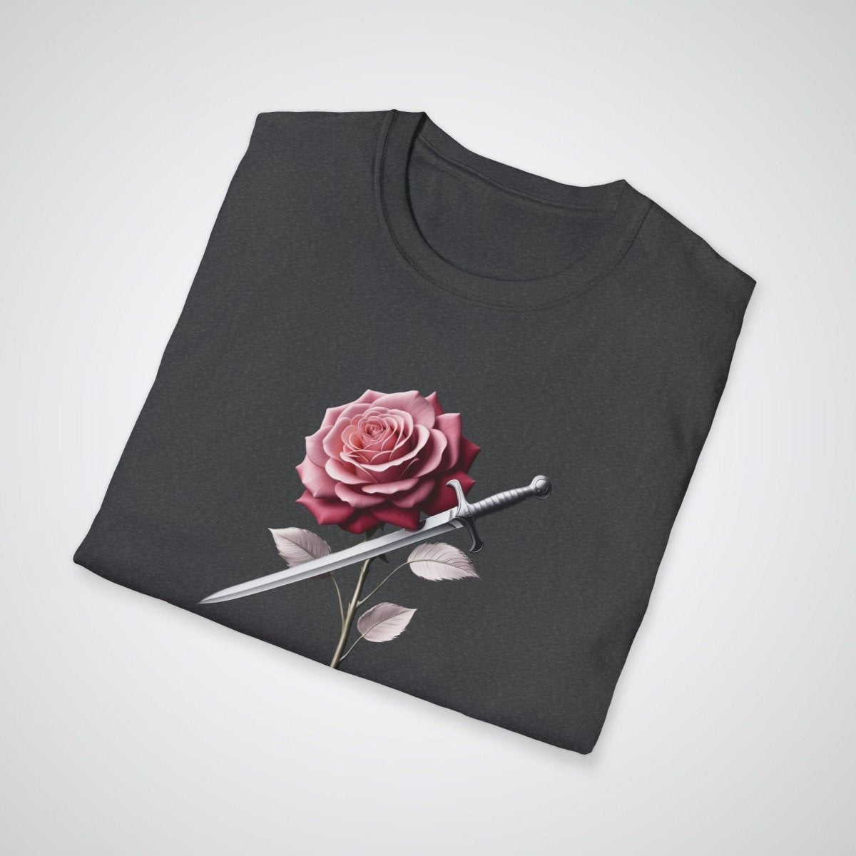 Rose and Dagger Realism Tattoo Unisex T-Shirt - Tattoo Unleashed