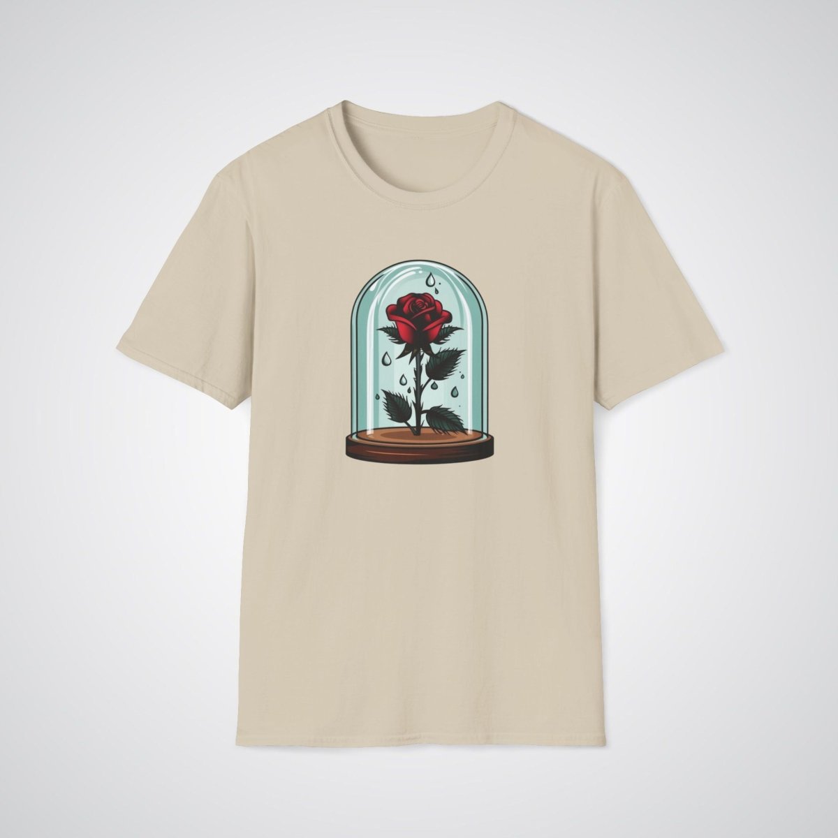 Rose in Glass Dome Neo - Traditional Tattoo Unisex T-Shirt - Tattoo Unleashed