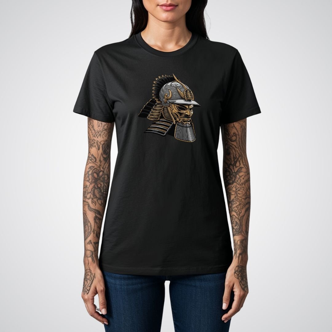 Samurai Helmet Kabuto Japanese Tattoo Unisex T-Shirt - Tattoo Unleashed