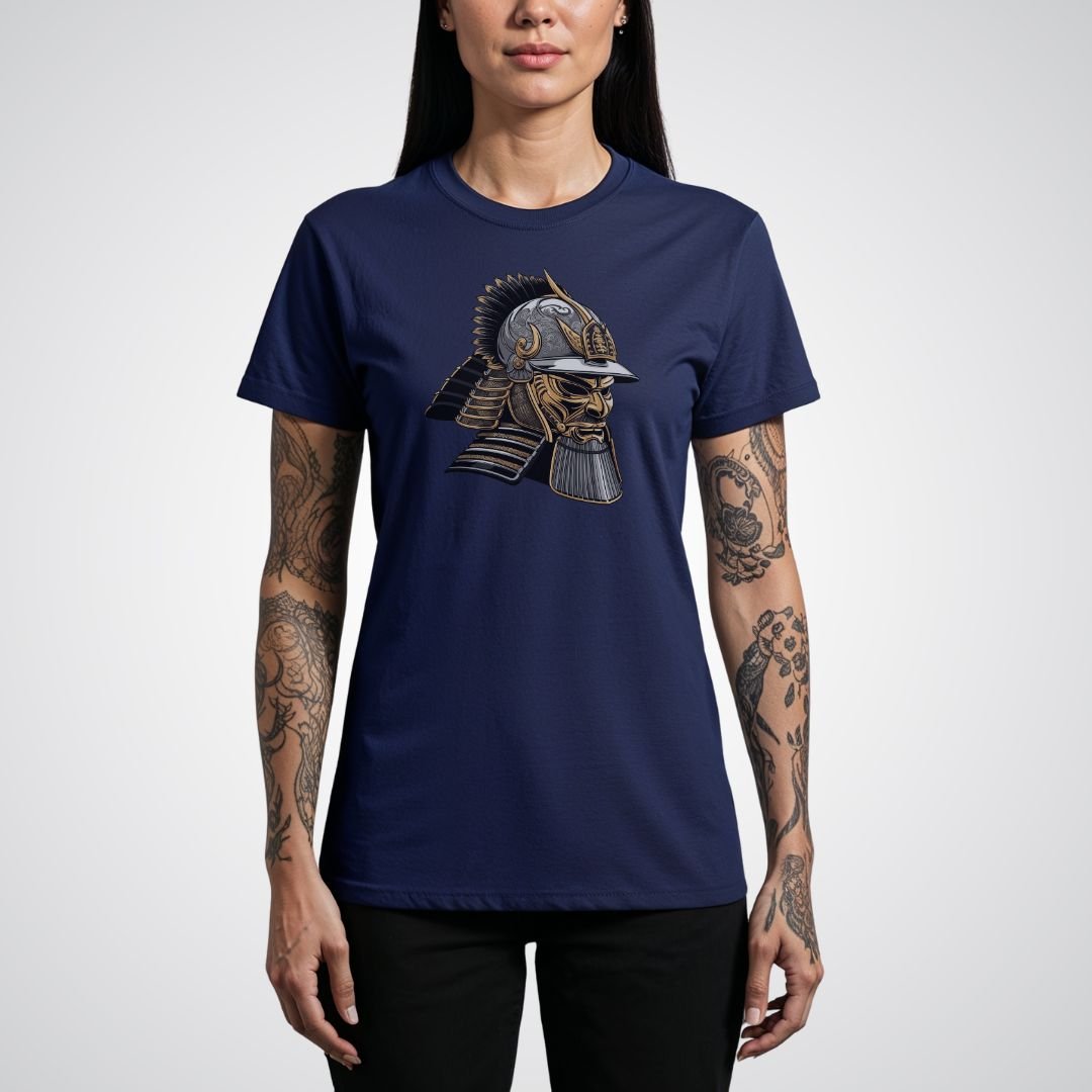 Samurai Helmet Kabuto Japanese Tattoo Unisex T-Shirt - Tattoo Unleashed