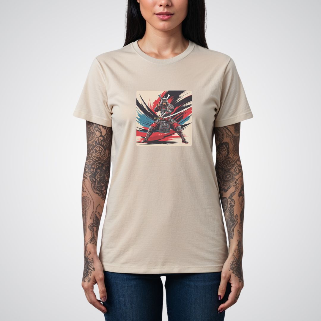 Samurai in Battle Japanese Tattoo Unisex T-Shirt - Tattoo Unleashed