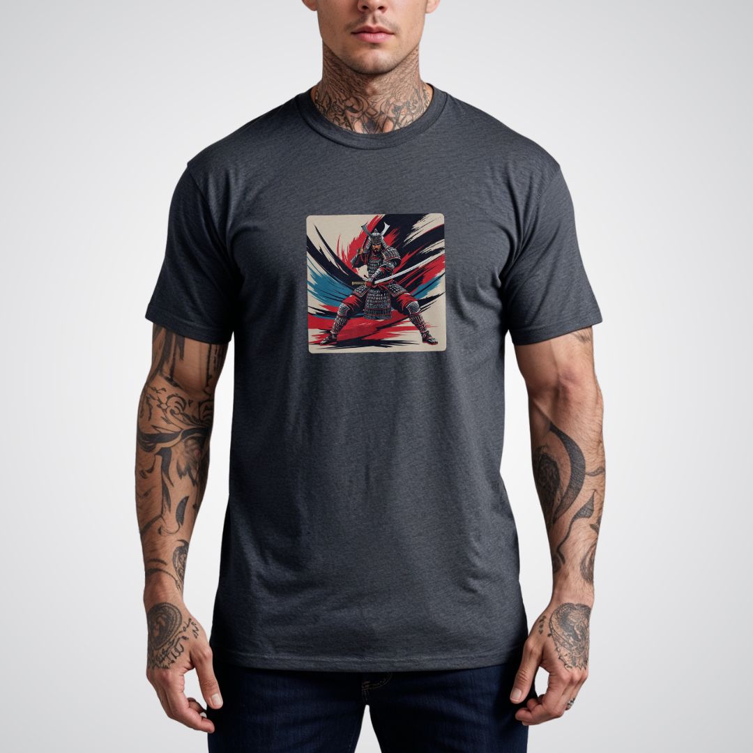 Samurai in Battle Japanese Tattoo Unisex T-Shirt - Tattoo Unleashed