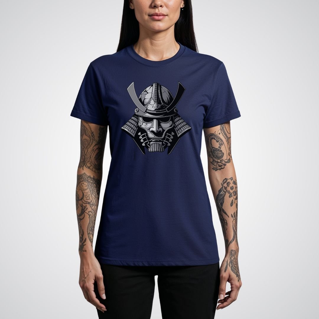 Samurai Mask Realism Tattoo Unisex T-Shirt - Tattoo Unleashed