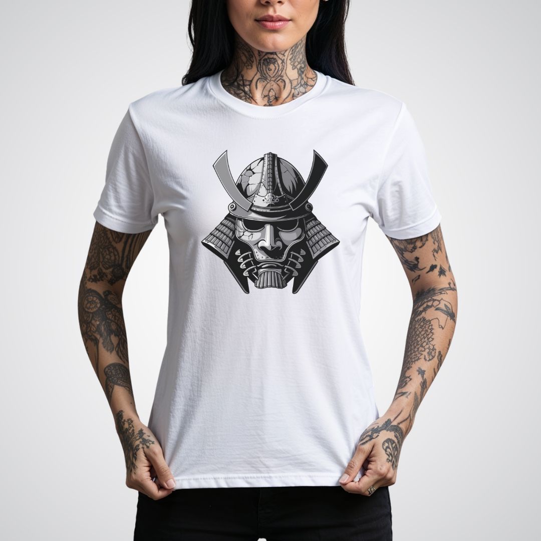 Samurai Mask Realism Tattoo Unisex T-Shirt - Tattoo Unleashed