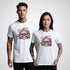 Skull with Clock and Flowers Neo - Traditional Tattoo Unisex T-Shirt - Tattoo Unleashed