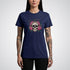 Skull with Clock and Flowers Neo - Traditional Tattoo Unisex T-Shirt - Tattoo Unleashed