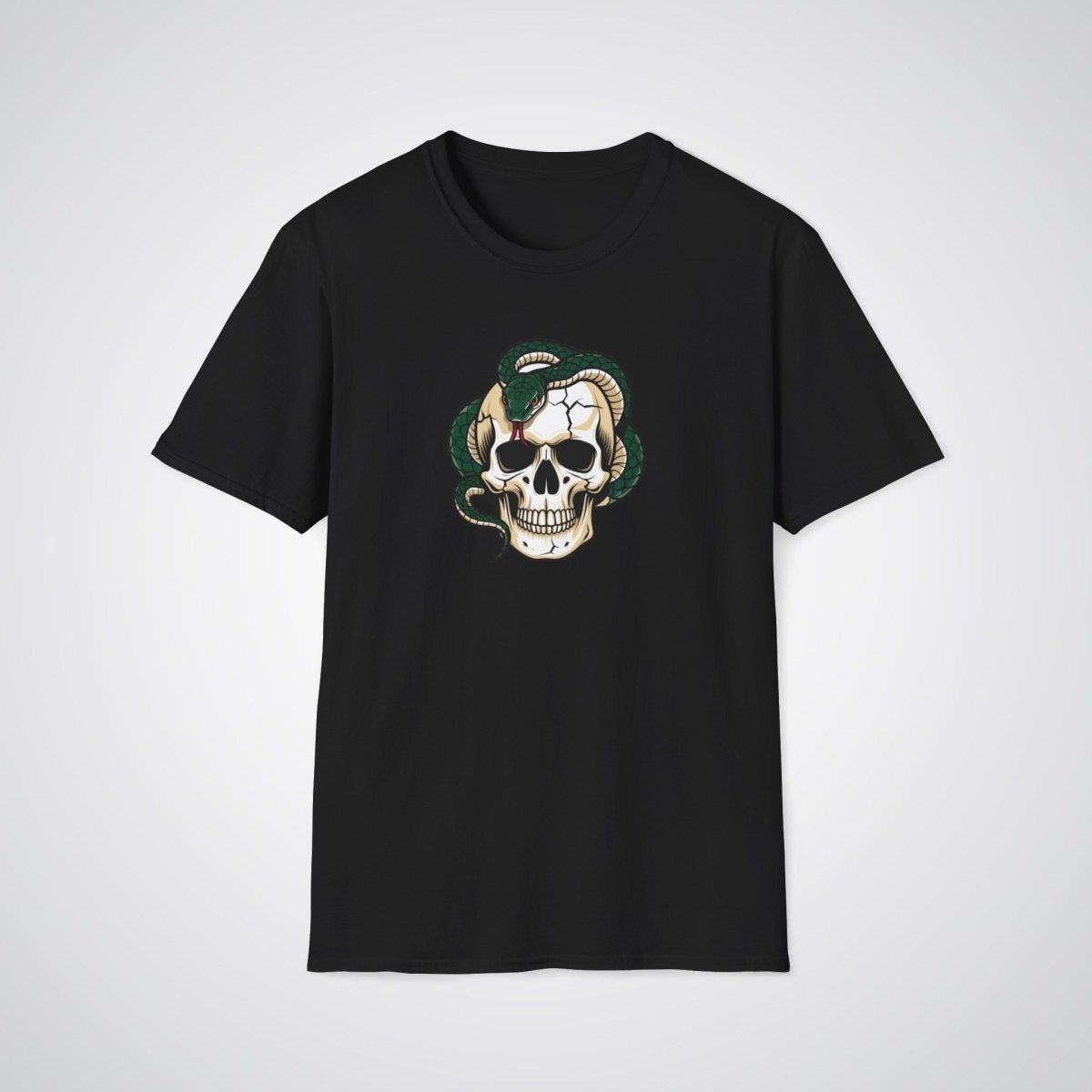 Snake and Skull Hybrid Neo - Traditional Tattoo Unisex T-Shirt - Tattoo Unleashed