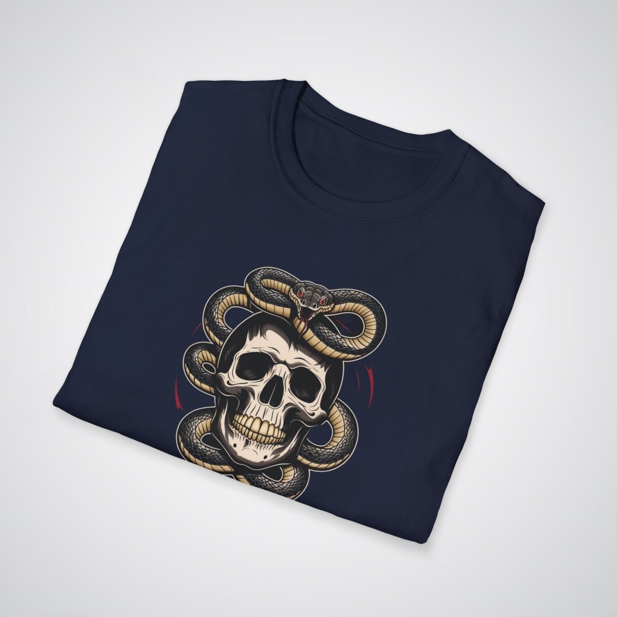 Snake and Skull Tattoo Unisex T-Shirt - Tattoo Unleashed