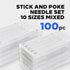 Tattoo Needles Set by NAQASE - 100pcs Mixed RL, RS, M1 - Tattoo Unleashed