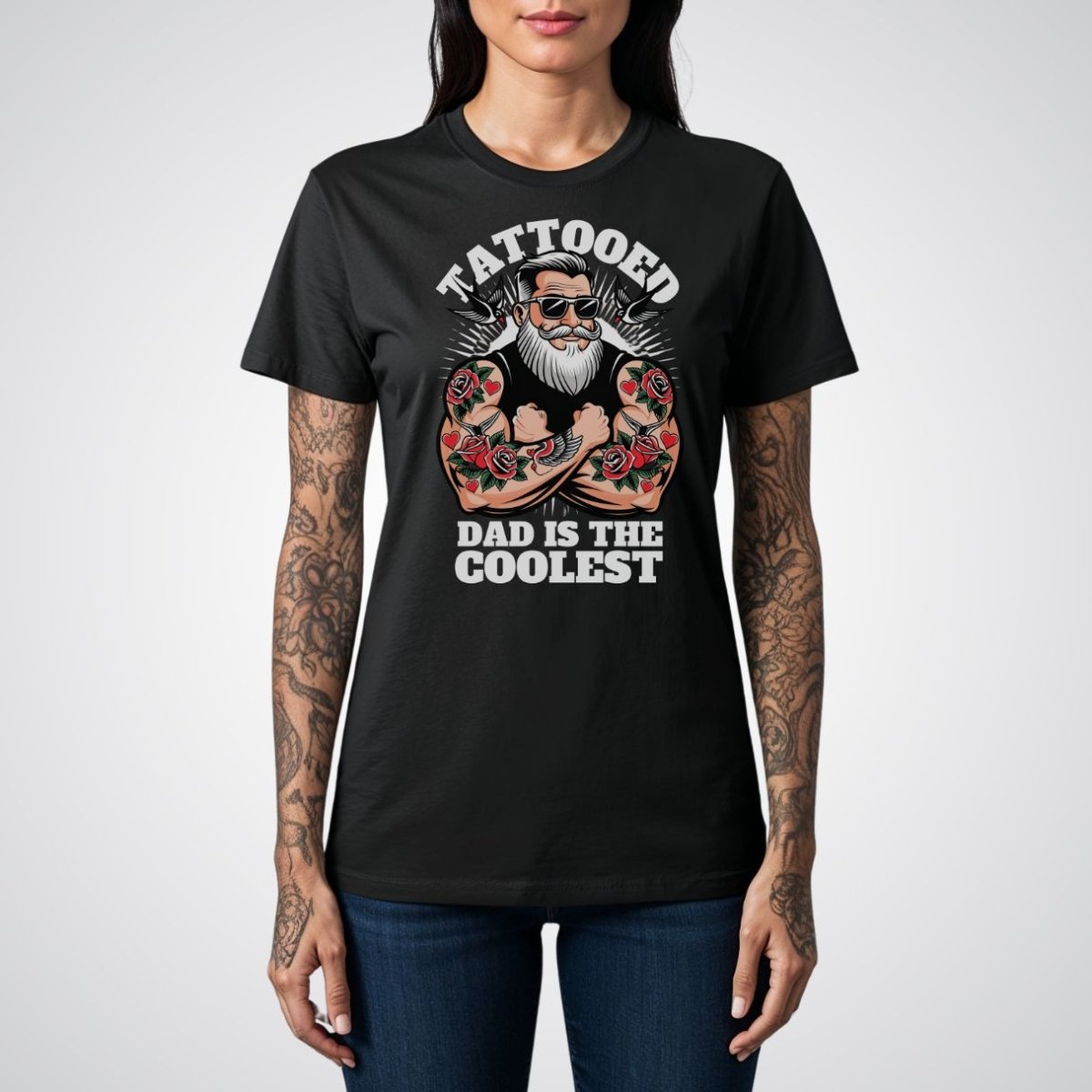 Tattooed Dad is the Coolest Tattoo Unisex T-Shirt - Tattoo Unleashed