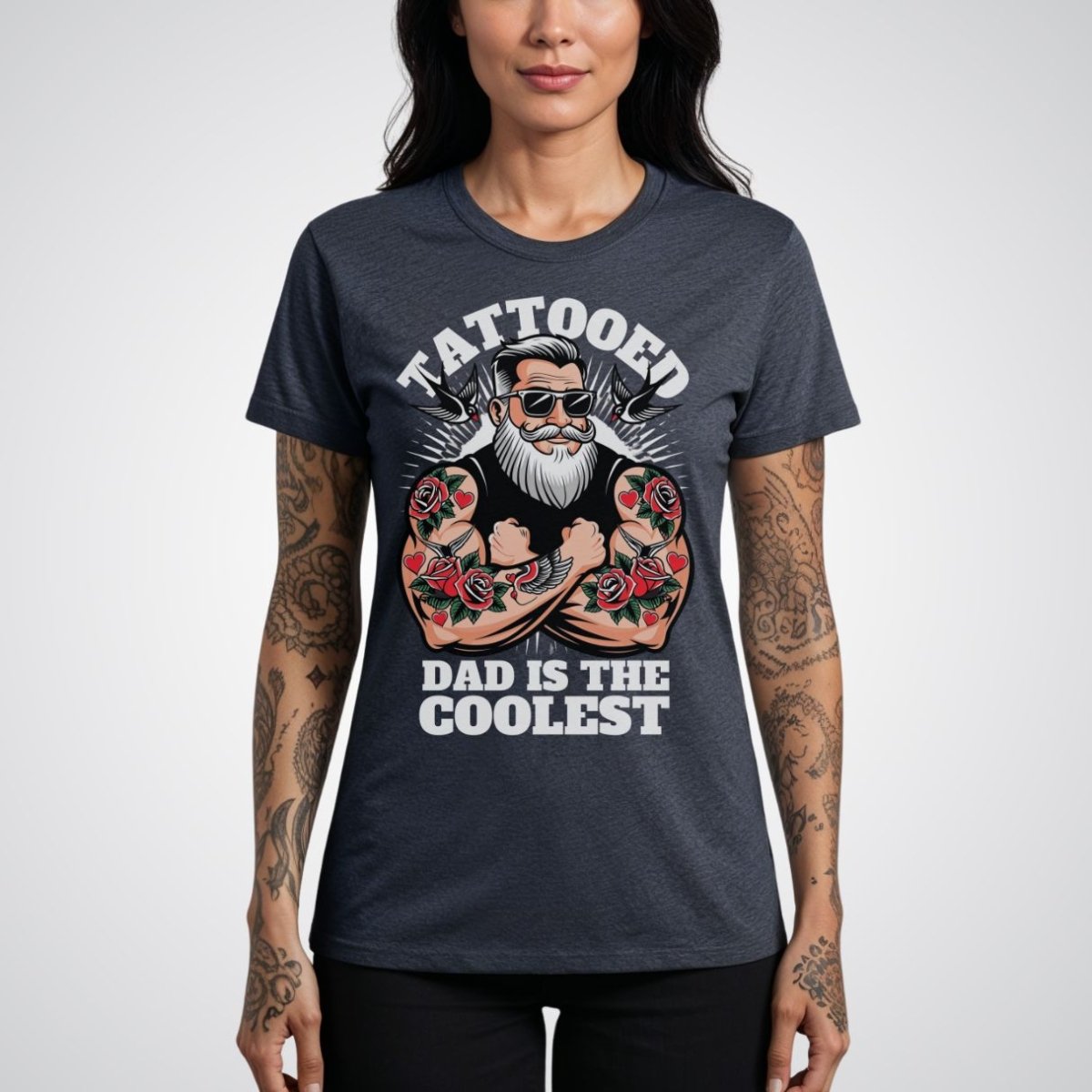 Tattooed Dad is the Coolest Tattoo Unisex T-Shirt - Tattoo Unleashed