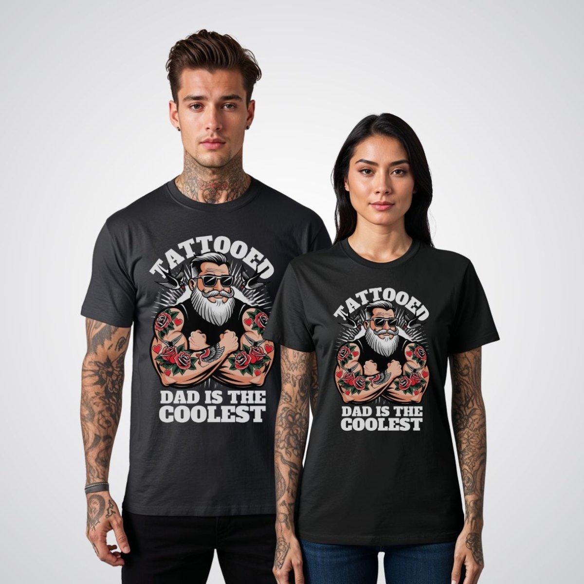 Tattooed Dad is the Coolest Tattoo Unisex T-Shirt - Tattoo Unleashed