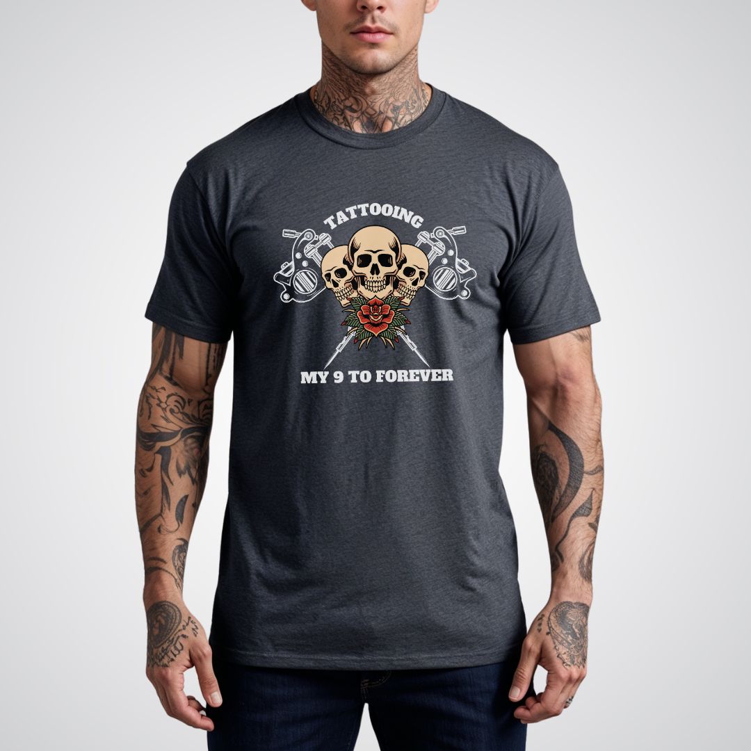 Tattooing my 9 to forever Unisex T-Shirt - Tattoo Unleashed