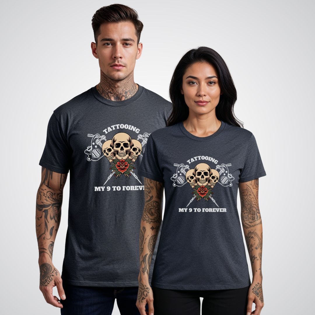 Tattooing my 9 to forever Unisex T-Shirt - Tattoo Unleashed