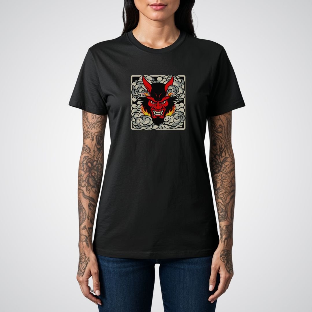 Tengu Mask Japanese Tattoo Unisex T-Shirt - Tattoo Unleashed