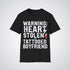 Warning: Heart Stolen by Tattooed Boyfriend Tattoo Unisex T-Shirt - Tattoo Unleashed