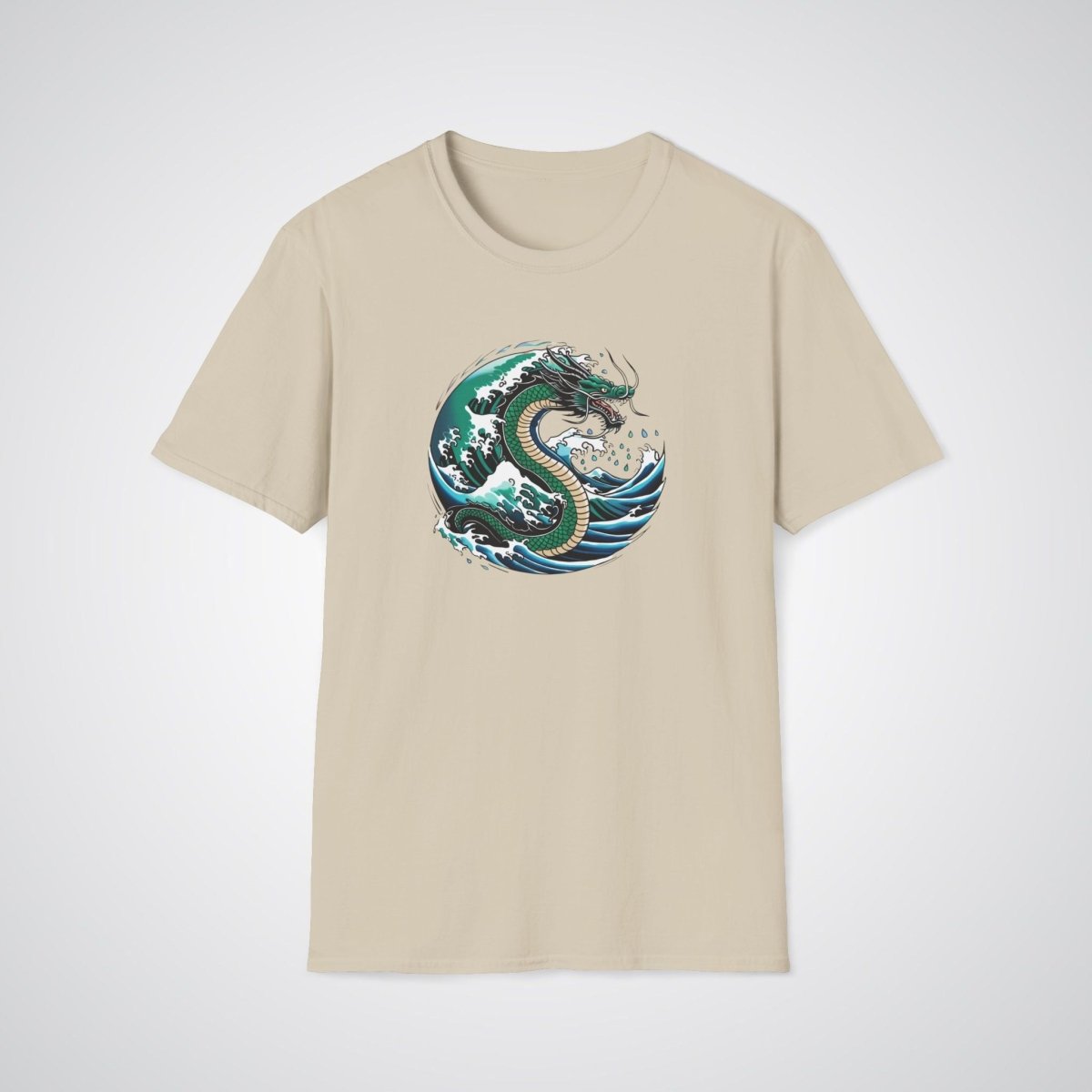 Water Dragon with Waves Japanese Tattoo Unisex T-Shirt - Tattoo Unleashed