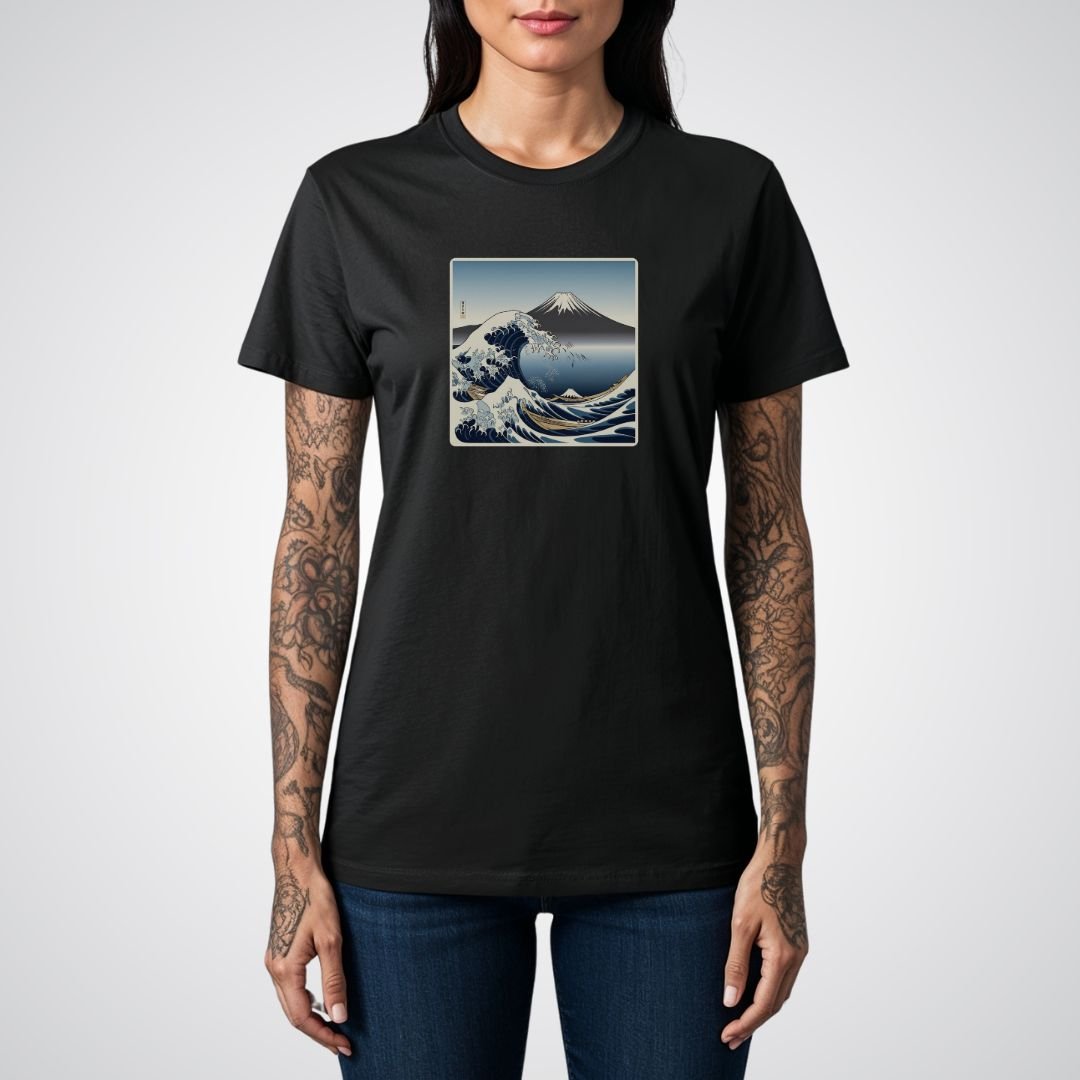 Waves and Mount Fuji Japanese Tattoo Unisex T-Shirt - Tattoo Unleashed