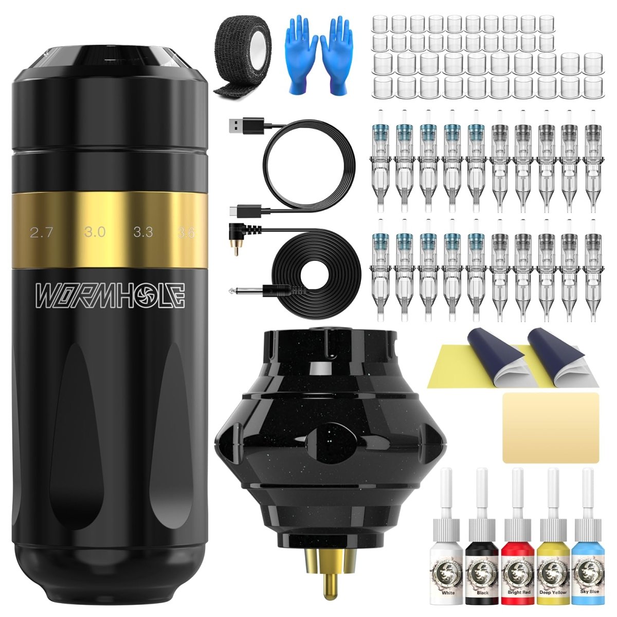 Wormhole Wireless Tattoo Pen Machine Kit WTK249 - Tattoo Unleashed