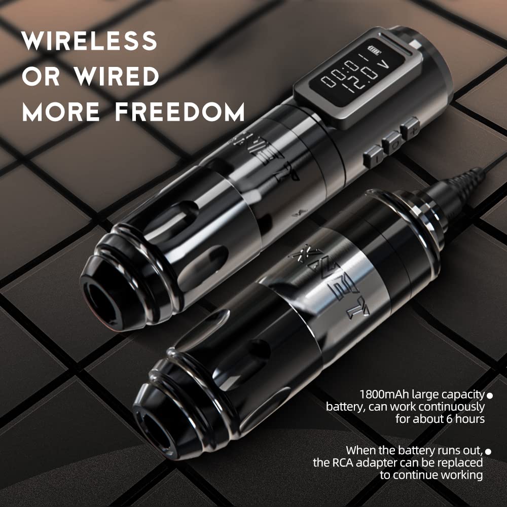 Xnet Claws Black Wireless Rotary Tattoo Pen Machine - Tattoo Unleashed