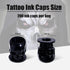 Yilong Black Disposable Tattoo Ink Caps Skull with Stable Base - 100pcs - Tattoo Unleashed