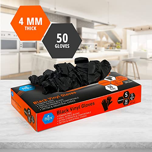 Med Pride Extra Strength Vinyl Disposable Gloves - 50pcs