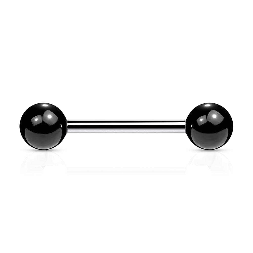 Straight Barbell w/ Acrylic Ball - 14GA